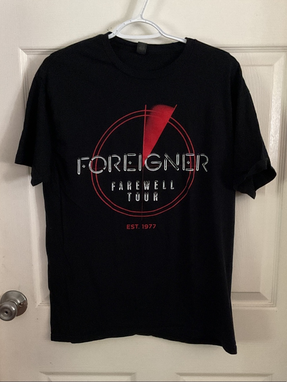 Black Foreigner 2024 Farewell Tour Tee with Backhit